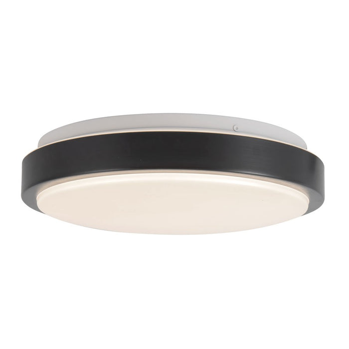 Kuzco Yanis 12" Black Dimmable LED Flush Mount, Black