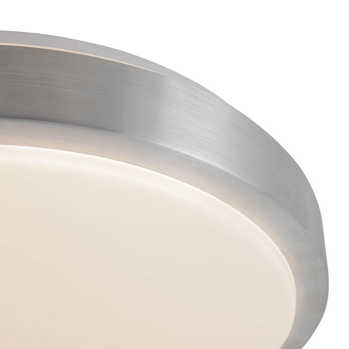 Kuzco Yanis 12" Brushed Nickel Dimmable LED Flush Mount, Brushed Nickel
