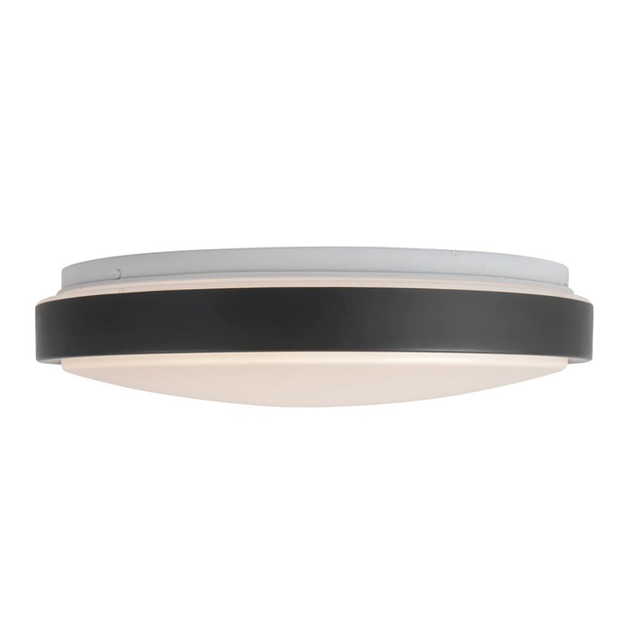 Kuzco Yanis 16" Black Dimmable LED Flush Mount, Black