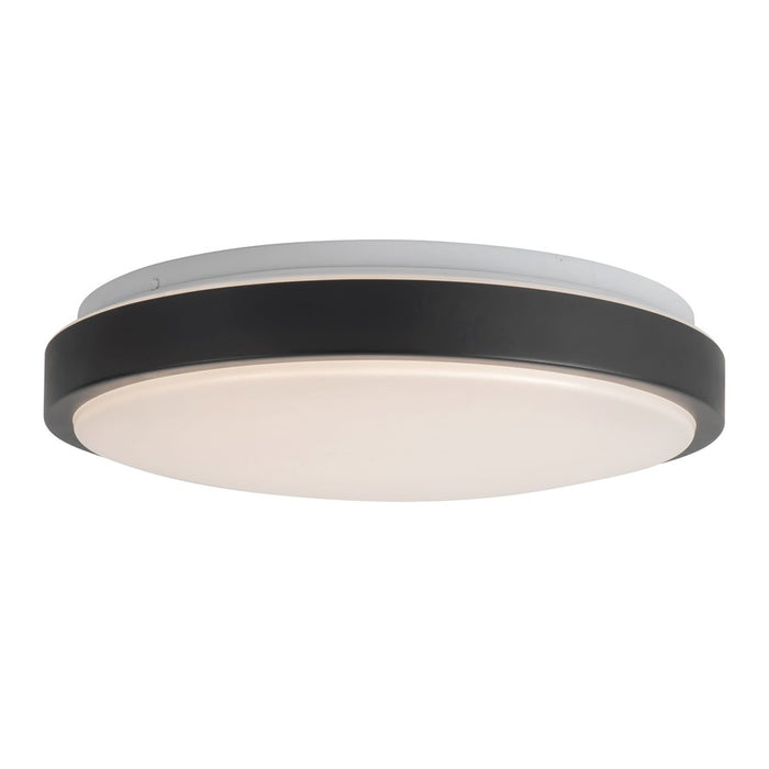 Kuzco Yanis 16" Black Dimmable LED Flush Mount, Black