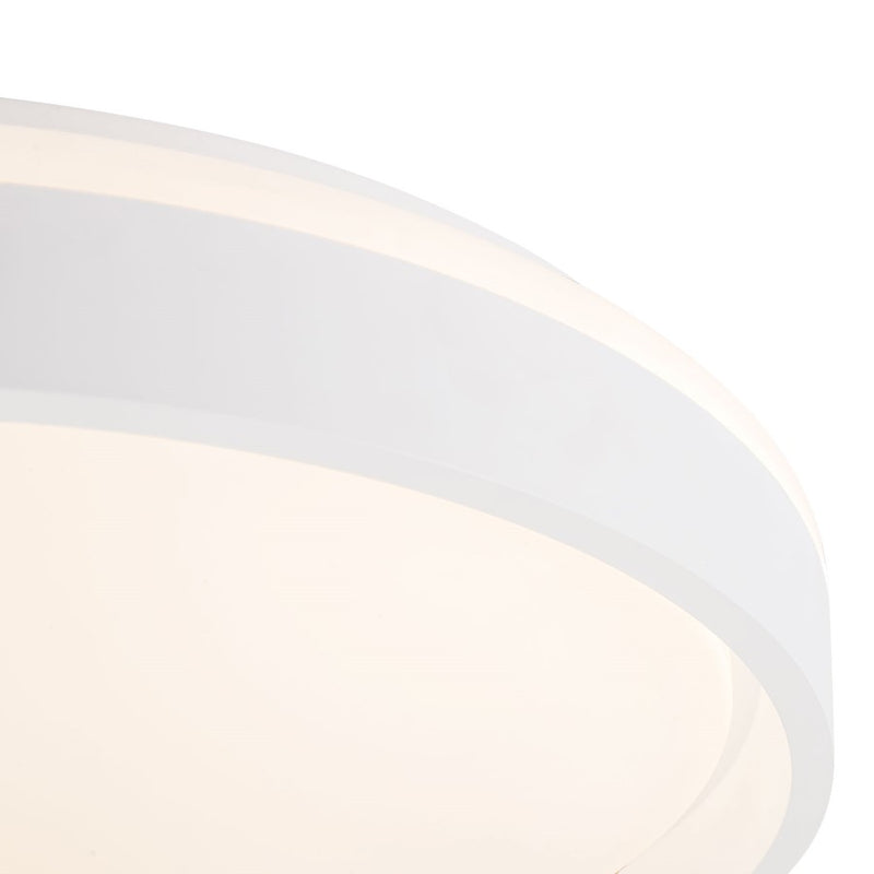Kuzco Beanie 15" Wht Dimmable LED Flush Mount, White