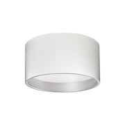 Kuzco Mousinni 14in 1-Light LED Flush Mount | Modern White and White Acrylic Diffuser | Bedroom & Hallway Ceiling Light | 1600lm | Model FM11414-WH