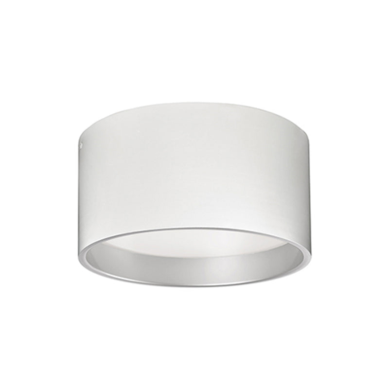 Kuzco Mousinni 14in 1-Light LED Flush Mount | Modern White and White Acrylic Diffuser | Bedroom & Hallway Ceiling Light | 1600lm | Model FM11414-WH