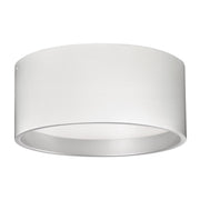 Kuzco Mousinni 18in LED Flush Mount | White Metal and White Acrylic Diffuser | Bedroom & Hallway Ceiling Light | 4000lm 3000K | Model FM11418-WH