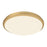 Kuzco Malta 15" LED Flush Mount, Brushed Gold/Opal Glass - FM1515-BG-5CCT
