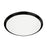 Kuzco Malta 15" LED Flush Mount, Black/Opal Glass - FM1515-BK-5CCT
