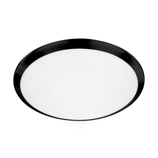 Kuzco Malta 15" LED Flush Mount, Black/Opal Glass - FM1515-BK-5CCT