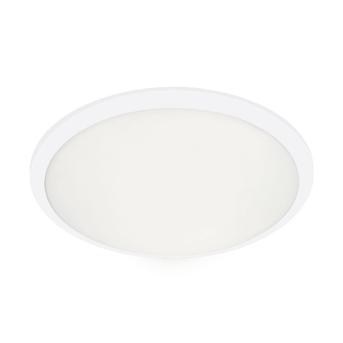 Kuzco Malta 15" LED Flush Mount, White/Opal Glass Shade - FM1515-WH-5CCT