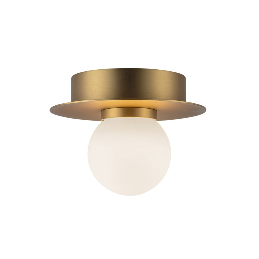 Kuzco Elixir 6" LED Flush Mount, Brushed Gold/Steel Shade - FM15506-BG-UNV