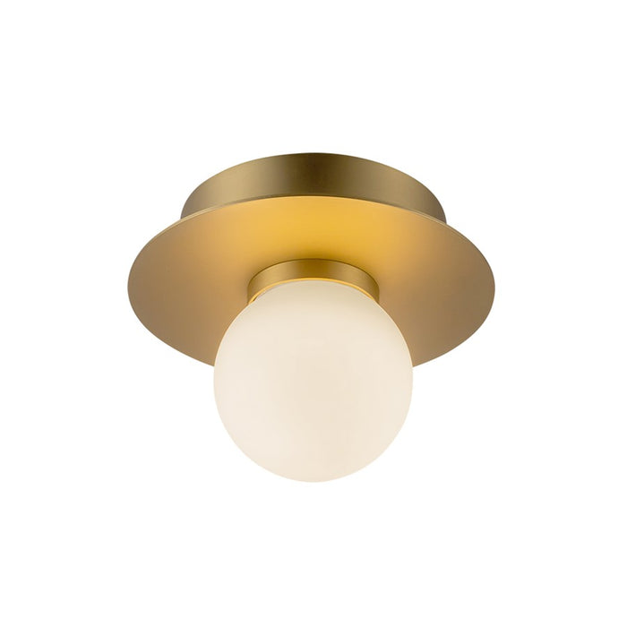Kuzco Elixir 6" LED Flush Mount, Brushed Gold/Steel Shade