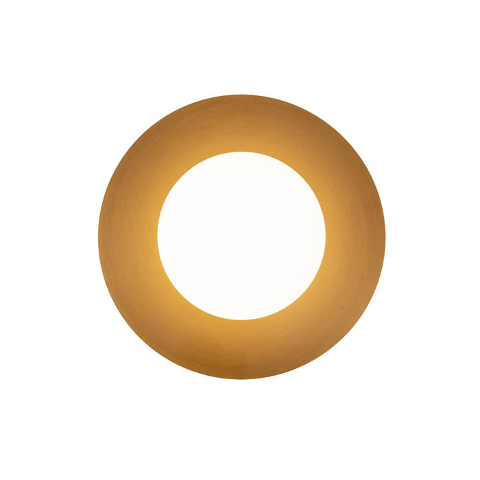 Kuzco Elixir 6" LED Flush Mount, Brushed Gold/Steel Shade