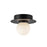 Kuzco Elixir 6" LED Flush Mount, Black/Steel Shade - FM15506-BK-UNV