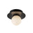Kuzco Elixir 6" LED Flush Mount, Black/Steel Shade