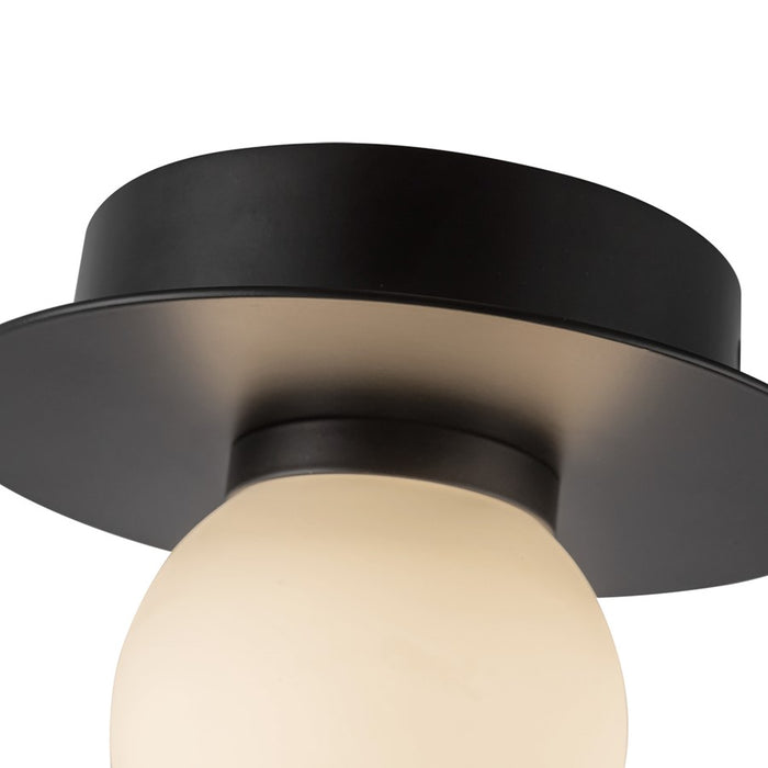 Kuzco Elixir 6" LED Flush Mount, Black/Steel Shade