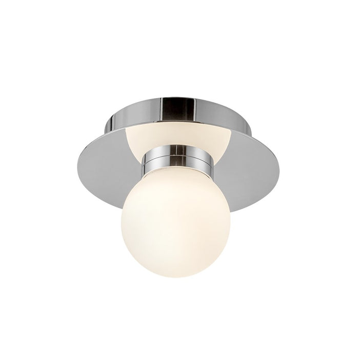 Kuzco Elixir 6" LED Flush Mount, Chrome/Steel Shade