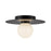 Kuzco Elixir 10" LED Flush Mount, Black/Steel Shade - FM15510-BK-UNV