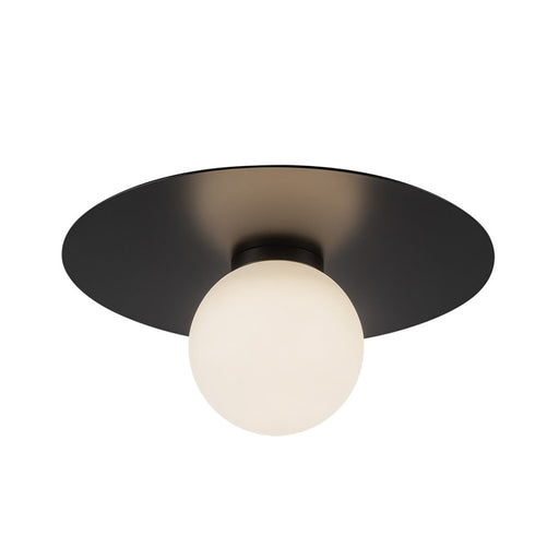 Kuzco Elixir 10" LED Flush Mount, Black/Steel Shade