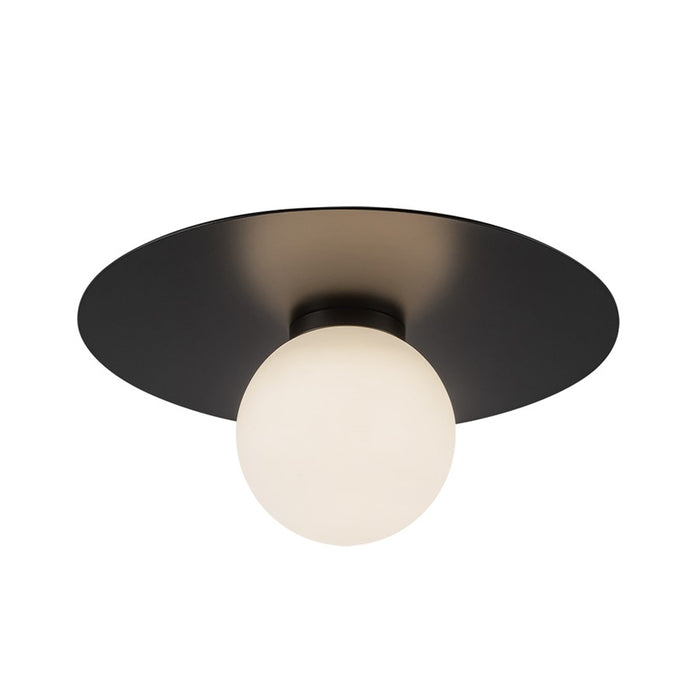 Kuzco Elixir 10" LED Flush Mount, Black/Steel Shade