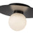 Kuzco Elixir 10" LED Flush Mount, Black/Steel Shade