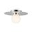 Kuzco Elixir 10" LED Flush Mount, Chrome/Steel Shade - FM15510-CH-UNV