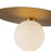Kuzco Elixir 14" LED Flush Mount, Brushed Gold/Steel Shade