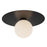 Kuzco Elixir 14" LED Flush Mount, Black/Steel Shade