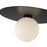 Kuzco Elixir 14" LED Flush Mount, Black/Steel Shade