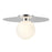 Kuzco Elixir 14" LED Flush Mount, Chrome/Steel Shade - FM15514-CH-UNV