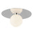 Kuzco Elixir 14" LED Flush Mount, Chrome/Steel Shade