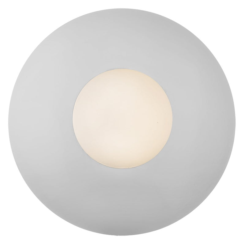 Kuzco Elixir 14" LED Flush Mount, Chrome/Steel Shade