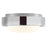 Kuzco Pebble 8" Slvr Dim LED Flush Mount, Chrome - FM17308-CH