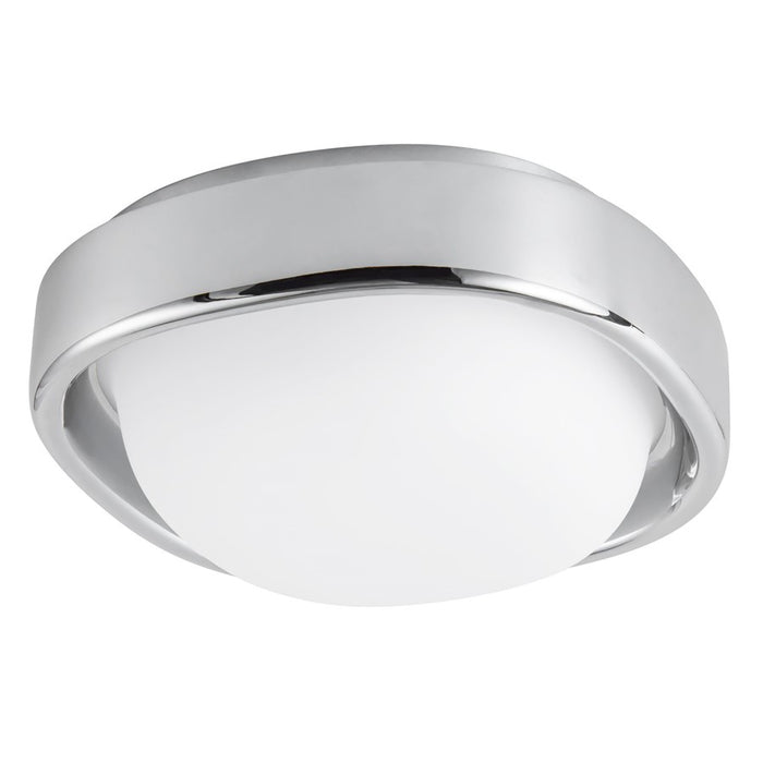 Kuzco Pebble 8" Silver Dimmable LED Flush Mount, Chrome