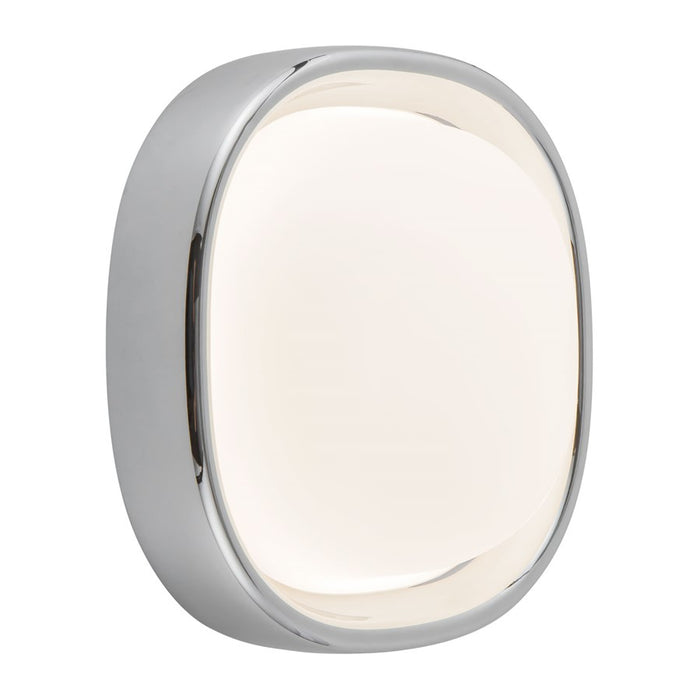 Kuzco Pebble 8" Silver Dimmable LED Flush Mount, Chrome