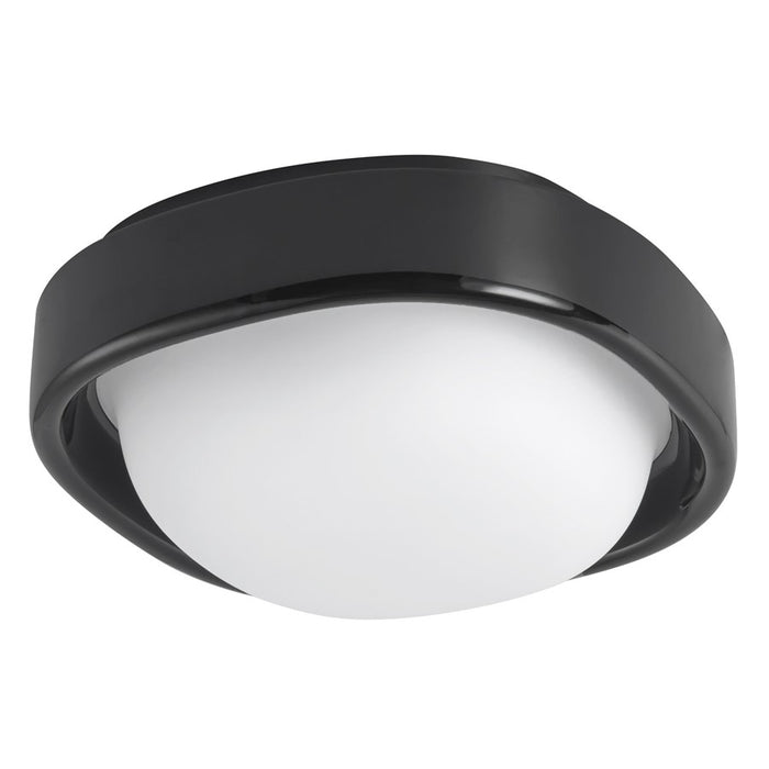 Kuzco Pebble 8" Black Dimmable LED Flush Mount, Glossy Black