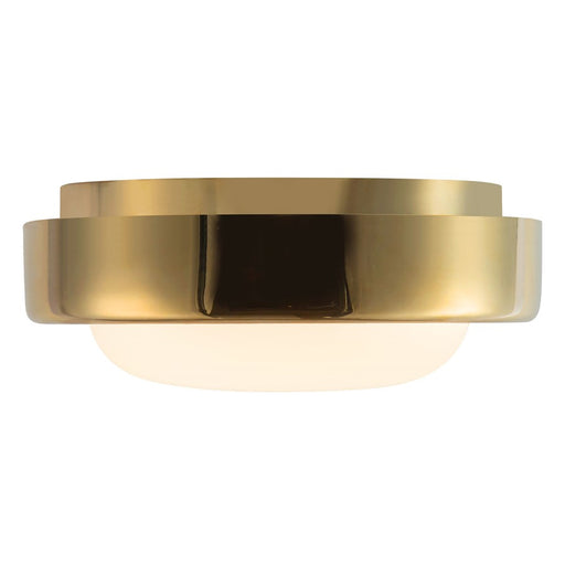 Kuzco Pebble 8" Brass Dim LED Flush Mount, Metallic Brass - FM17308-MRB