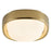 Kuzco Pebble 8" Brass Dimmable LED Flush Mount, Metallic Brass