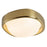 Kuzco Pebble 8" Brass Dimmable LED Flush Mount, Metallic Brass
