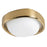 Kuzco Pebble 8" Brass Dimmable LED Flush Mount, Metallic Brass