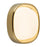 Kuzco Pebble 8" Brass Dimmable LED Flush Mount, Metallic Brass