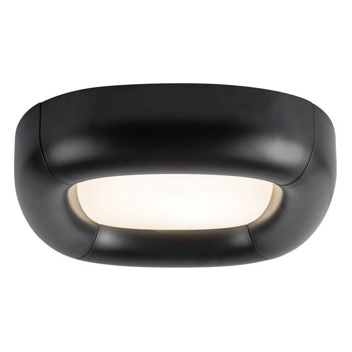 Kuzco Folio 15" Black Dimmable LED Flush Mount, Black