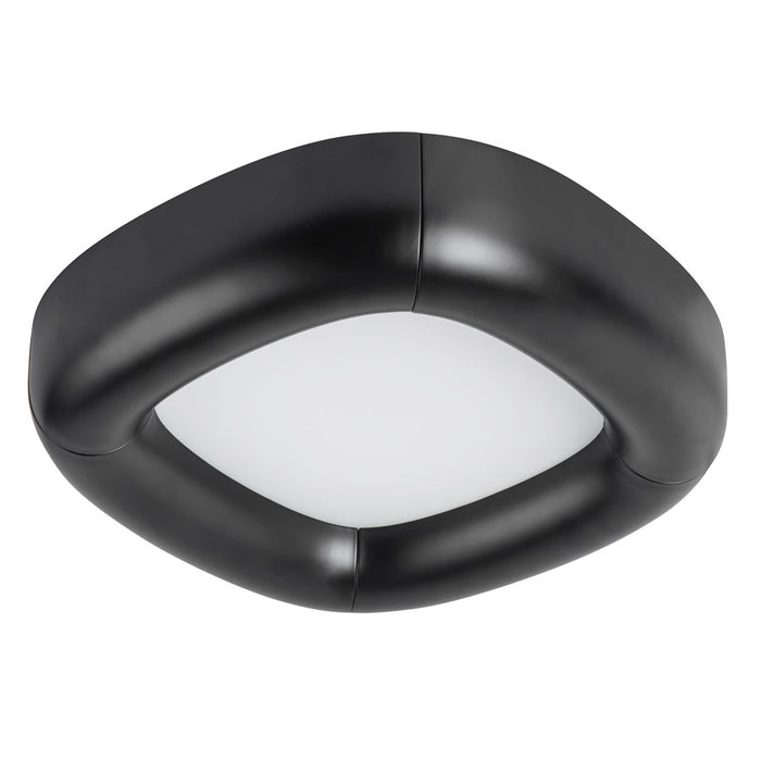 Kuzco Folio 15" Black Dimmable LED Flush Mount, Black
