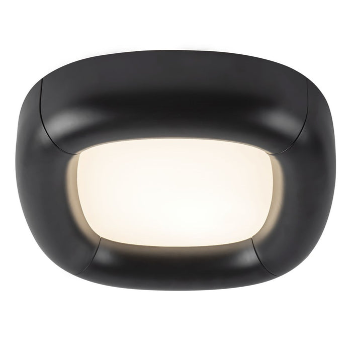 Kuzco Folio 15" Black Dimmable LED Flush Mount, Black
