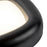 Kuzco Folio 15" Black Dimmable LED Flush Mount, Black