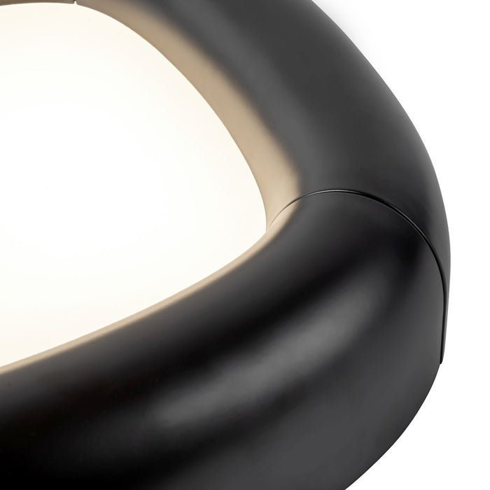 Kuzco Folio 15" Black Dimmable LED Flush Mount, Black