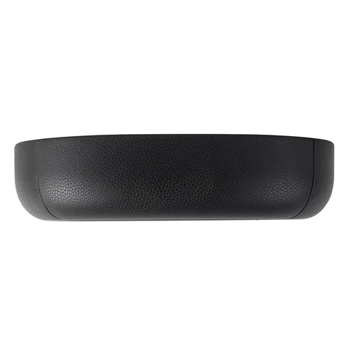 Kuzco Folio 15" Blk Dim LED Flush Mount, Brown Vegan Leather - FM21514-BVL