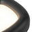 Kuzco Folio 15" Black Dimmable LED Flush Mount, Brown Vegan Leather