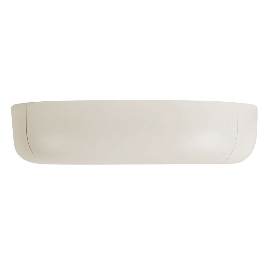 Kuzco Folio 15" Wht Dim LED Flush Mount, Pearl White - FM21514-PW