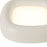 Kuzco Folio 15" Wht Dimmable LED Flush Mount, Pearl White