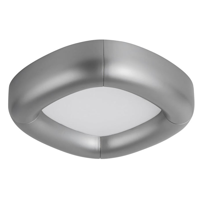 Kuzco Folio 15" Silver Dimmable LED Flush Mount, Space Gray