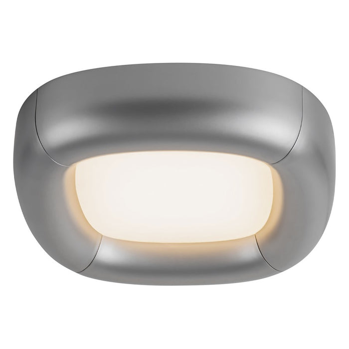 Kuzco Folio 15" Silver Dimmable LED Flush Mount, Space Gray